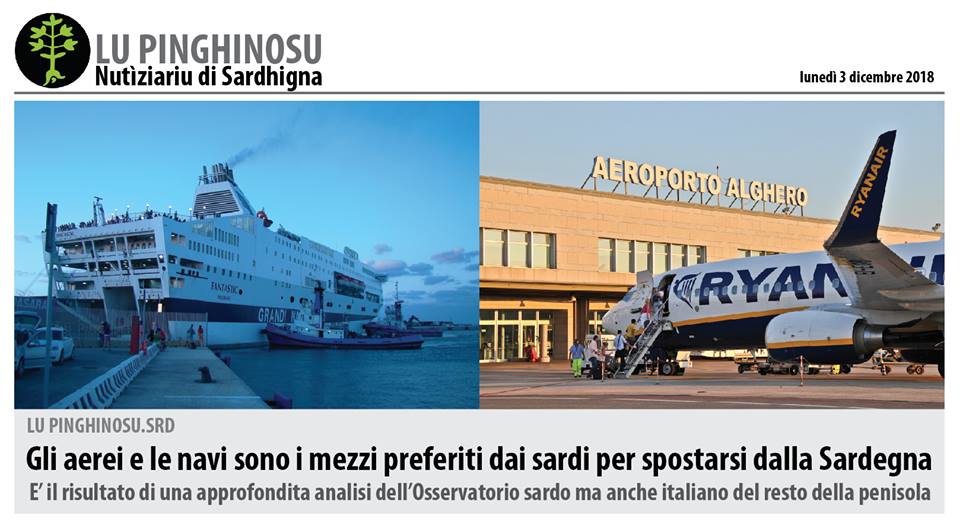 lupinghinosuok Gli aerei e le navi sono i mezzi preferiti dai sardi per spostarsi dalla Sardegna