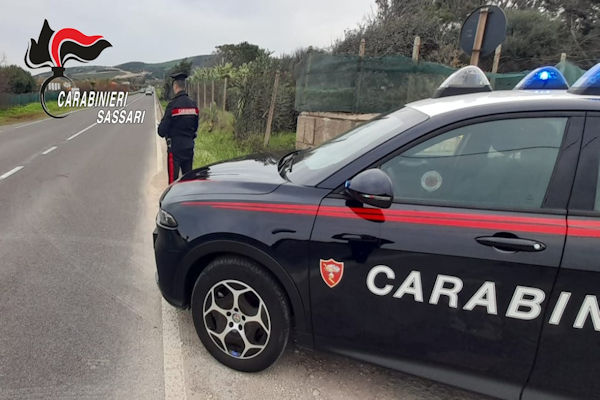 Pattuglia su strada dei Carabinieri