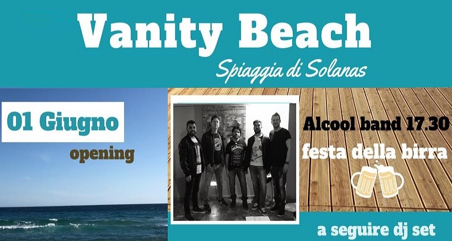 vanityfestadellabirra1 Se riesci a bere 2 birre, la terza è gratis! A Solanas arriva la prima festa della birra in spiaggia - 1 Giugno 2019